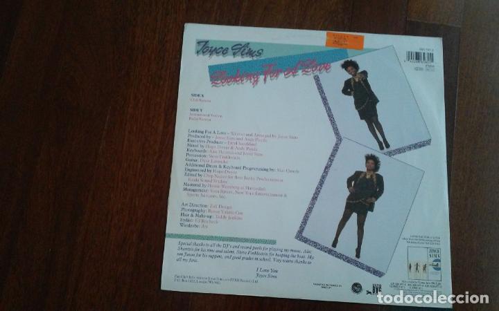 Discos de vinilo: joyce sims-looking for a love.maxi - Foto 2