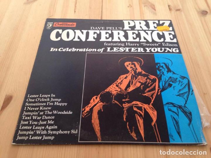 Discos de vinilo: Dave Pell Featuring Harry Edison --- Dave Pells Prez Conference -LP-JAZZ - Foto 1