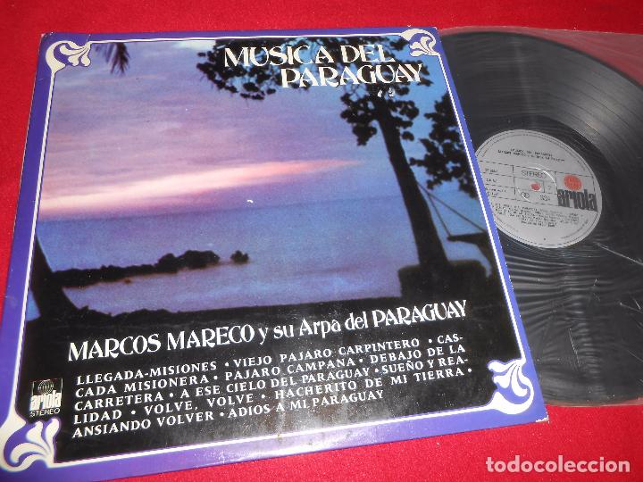 Disques de vinyle: MARCOS MARECO Y SU ARPA DE PARAGUAY MUSICA DEL PARAGUAY LP 1975 ARIOLA SPAIN