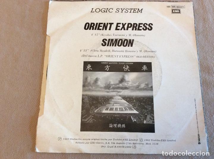Discos de vinilo: LOGIC SYSTEM. ORIENT EXPRESS. EMI 1982 - Foto 2