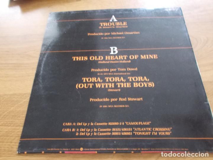Discos de vinilo: ROD STEWART. TROUBLE - Foto 2