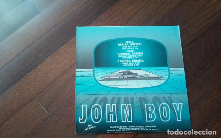 Discos de vinilo: John boy-arriba arriba.maxi - Foto 2