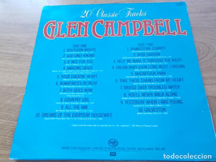 Discos de vinilo: GLEN CAMPBELL 20 CLASSIC TRACKS - Foto 2