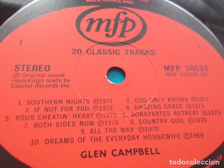 Discos de vinilo: GLEN CAMPBELL 20 CLASSIC TRACKS - Foto 3