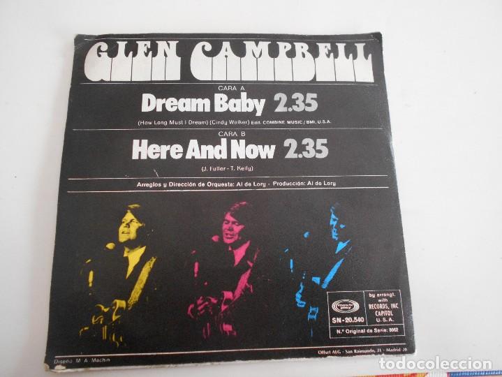 Discos de vinilo: GLEN CAMPBELL-SINGLE DREAM BABY - Foto 2