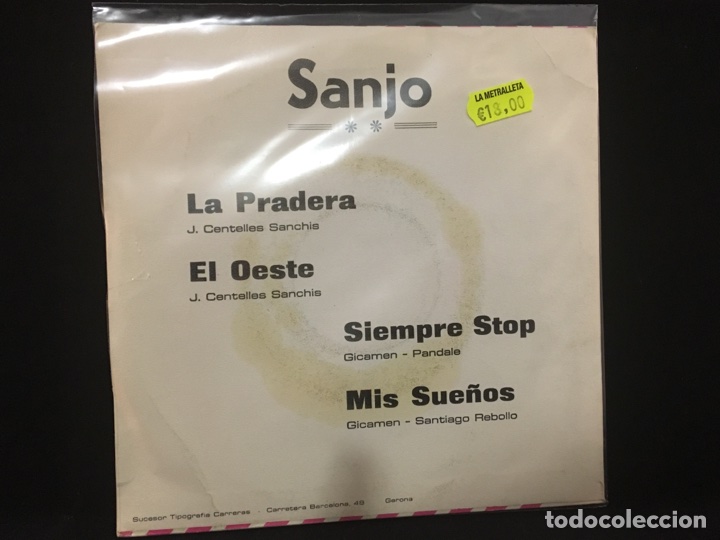 Discos de vinilo: Sanjo - la pradera + 3 - ep - Foto 2