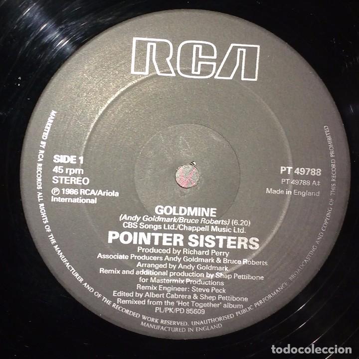 Discos de vinilo: Pointer Sisters &ndash; Goldmine. EDICION UK - Foto 3