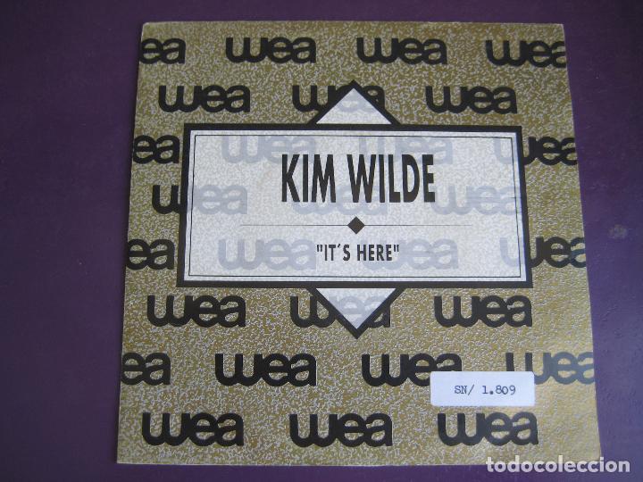 Discos de vinilo: KIM WILDE Sg WEA 1990 PROMO - its here - Foto 1