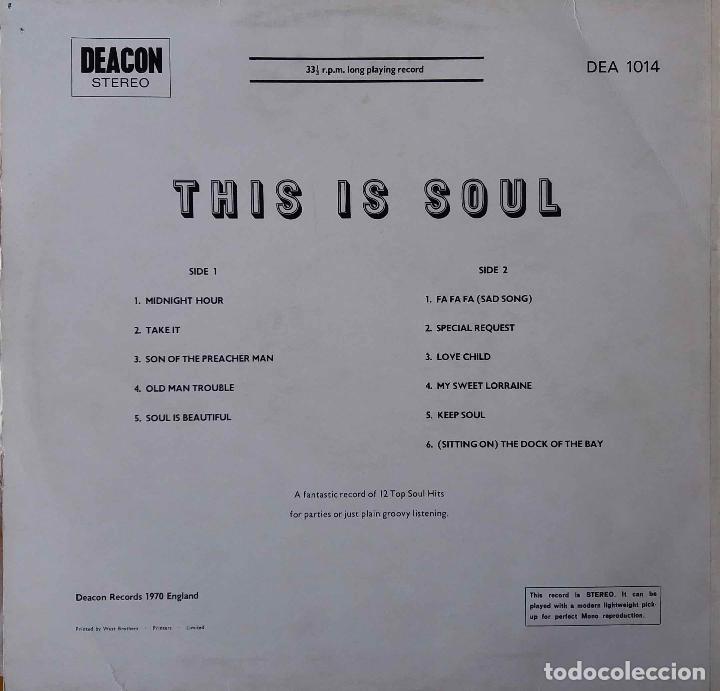 Discos de vinilo: THIS IS SOUL, LP EN DEACON RECORDS. UK - Foto 2