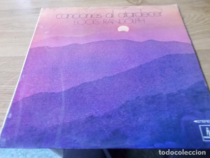 Discos de vinilo: BOOTS RANDOLPH. CANCIONES AL ATARDECER - Foto 1