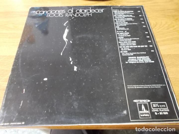 Discos de vinilo: BOOTS RANDOLPH. CANCIONES AL ATARDECER - Foto 2