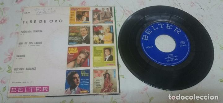 Discos de vinilo: Tere de Oro: Pu&ntilde;alada trapera + 3 (Belter 1969) - Foto 2