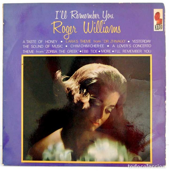 Discos de vinilo: Roger Williams - Ill Remember You - Foto 1
