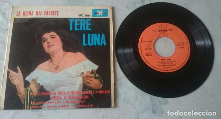 Disques de vinyle: Tere Luna: Te vengo a decir adi&oacute;s + 3 (Marfer-Cisne 1967)