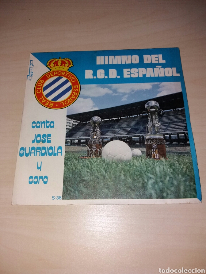 Discos de vinilo: Single HIMNO DEL R.C.D. ESPA&Ntilde;OL - Jose Guardiola - Foto 1