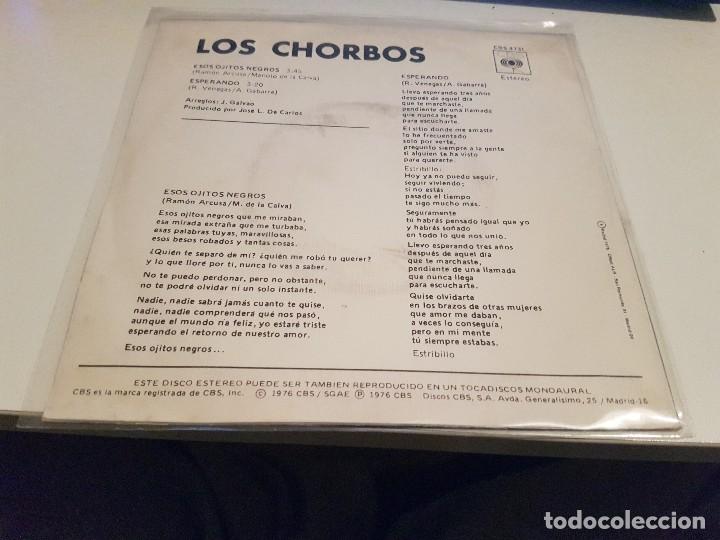 Discos de vinilo: LOS CHORBOS. ESOS OJITOS NEGROS - Foto 2