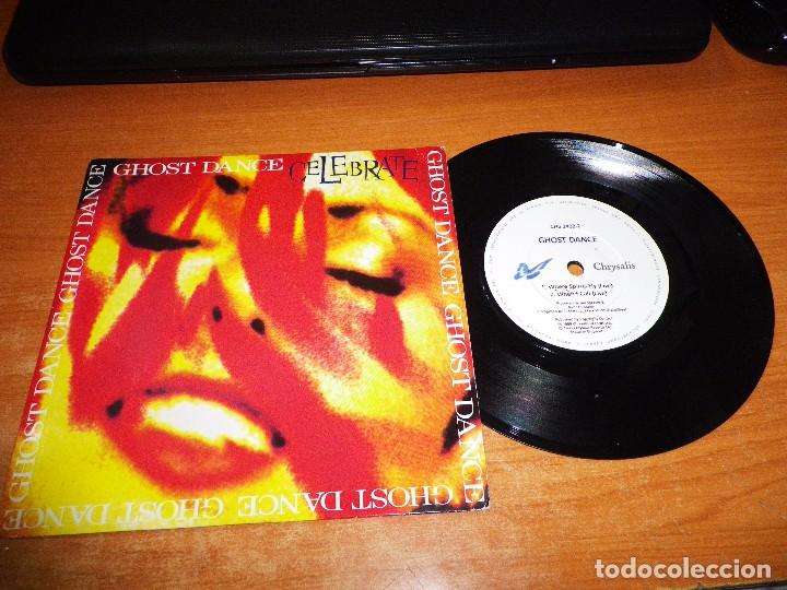 Discos de vinilo: GHOST DANCE Celebrate / Where spirits fly / When I call SINGLE VINILO 1989 UK CONTIENE 3 TEMAS
