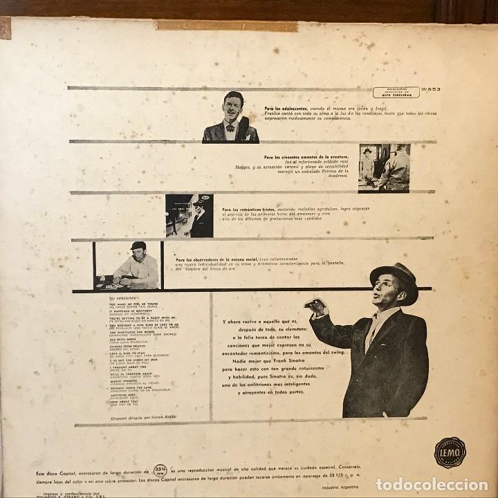 Discos de vinilo: LP de Frank Sinatra a&ntilde;o 1956 - Foto 2