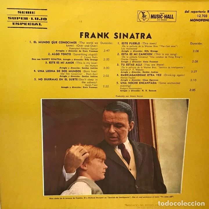 Discos de vinilo: LP argentino de Frank Sinatra a&ntilde;o 1967 - Foto 2