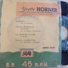 Discos de vinilo: YVETTE HORNER -EP -PATHE. Lote 105639871