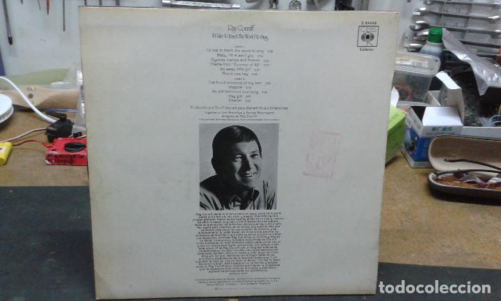 Discos de vinilo: RAY CONNIFF I&acute;D LIKE TO TEACH THE WORLD TO SING - Foto 2