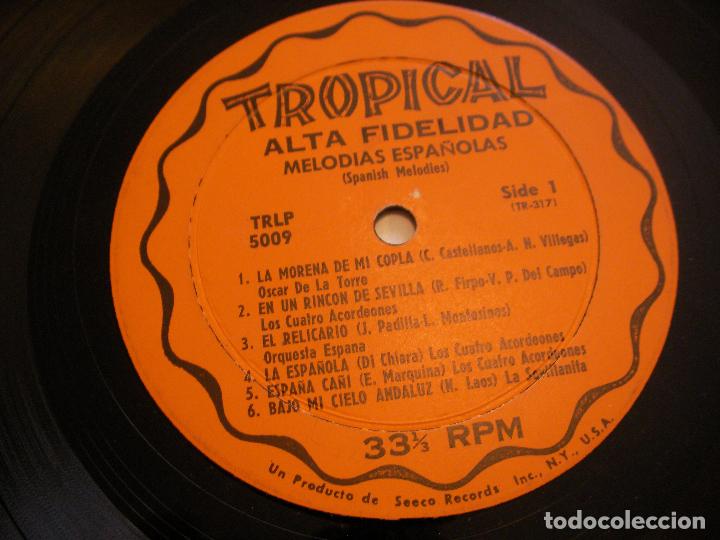 Discos de vinilo: ANTIGUO DISCO LP - TROPICAL - MELODIAS ESPA&Ntilde;OLAS - Foto 2