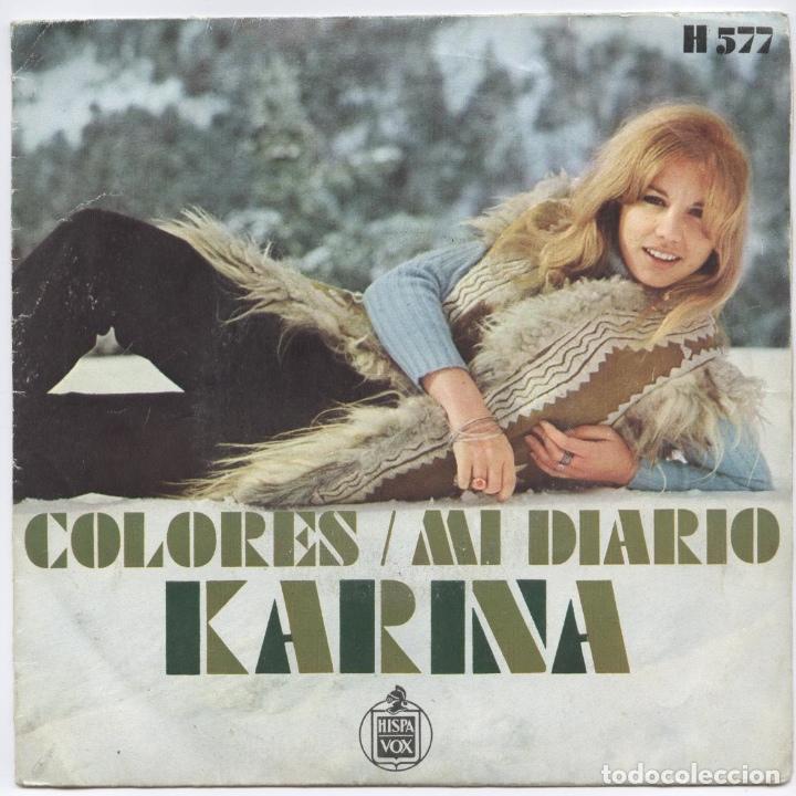 Vinyl-Schallplatten: Karina_Colores/Mi diario_Spain Single 7''_1970