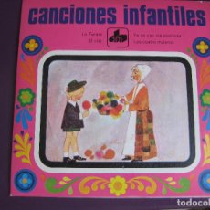 Discos de vinilo: CANCIONES INFANTILES EP DIM 1971 LA TARARA / EL VITO/ YA SE VAN LOS PASTORES / LOS CUATRO MULEROS. Lote 363520010