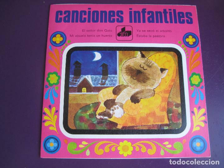 Discos de vinilo: CANCIONES INFANTILES EP DIM 1971 el se&ntilde;or don gato/ mi abuelo tenia un huerto/ ya se seco el arbol +