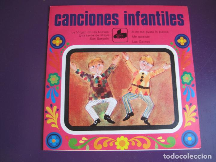 Discos de vinilo: CANCIONES INFANTILES - EP DIM 1971 - la virgen de las nieves / una tarde de mayo +4