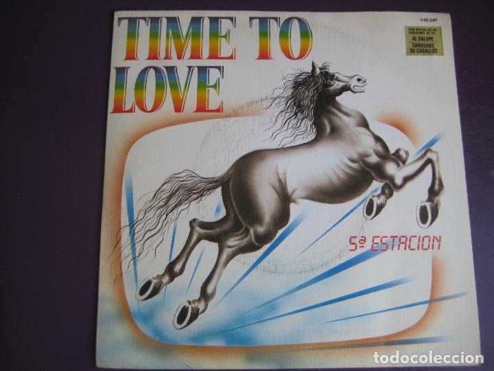 Discos de vinilo: 5&ordf; quinta ESTACION Sg BELTER 1984 time to love +1 SINTONIA TVE - TELEVISION