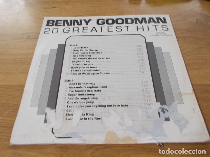 Discos de vinilo: BENNY GOODMAN. 20 GREATEST HITS. - Foto 2