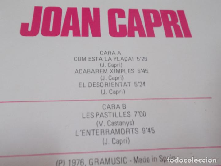 Discos de vinilo: JOAN CAPRI. COM ESTA LA PLACA - Foto 3