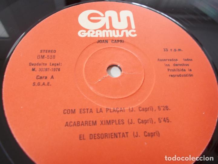 Discos de vinilo: JOAN CAPRI. COM ESTA LA PLACA - Foto 4