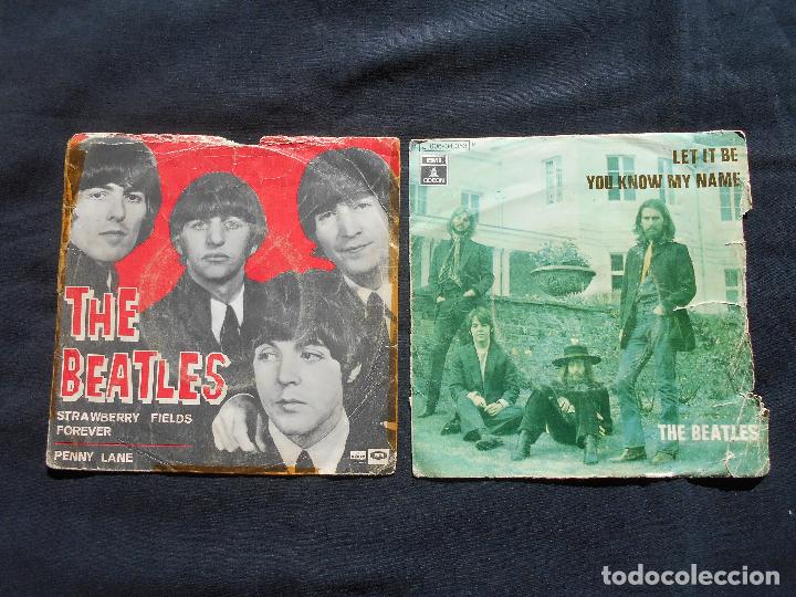 Discos de vinilo: THE BEATLES // LOTE DE DOS SINGLES - Foto 1