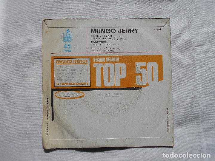 Discos de vinilo: MUNGO JERRY // EN EL VERANO - PODEROSO - Foto 2