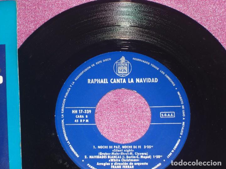 Discos de vinilo: RAPHAEL - CANTA LA NAVIDAD - EP HISPAVOX 1965 - Foto 7