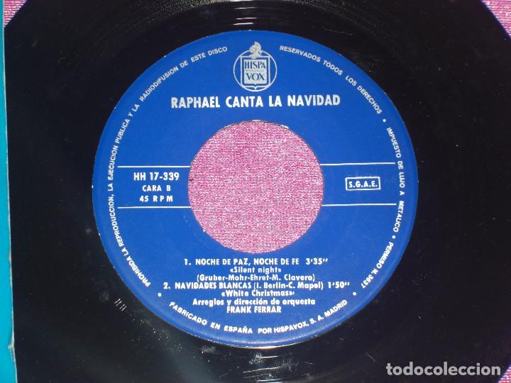 Discos de vinilo: RAPHAEL - CANTA LA NAVIDAD - EP HISPAVOX 1965 - Foto 8