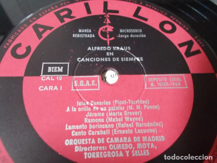 Discos de vinilo: ALFREDO KRAUS. CANCIONES DE SIEMPRE. - Foto 4