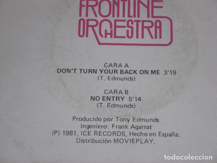 Discos de vinilo: THE FRONTLINE ORQUESTRA 1981 SINGLE - Foto 2