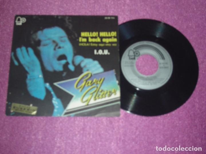 Discos de vinilo: GARY GLITTER - HELLO HELLO I&acute;M BACK AGAIN - SINGLE 1973 - Foto 1