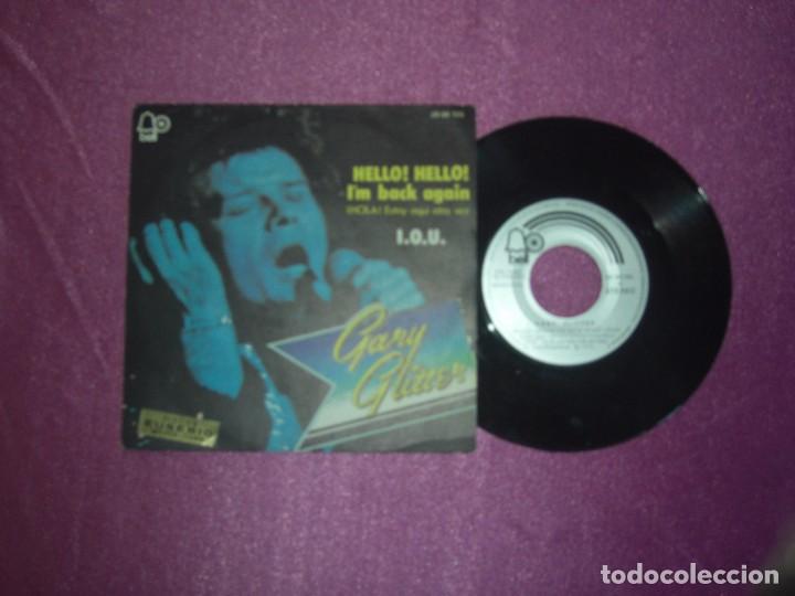 Discos de vinilo: GARY GLITTER - HELLO HELLO I&acute;M BACK AGAIN - SINGLE 1973 - Foto 2
