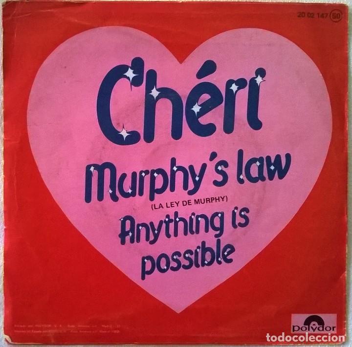 Discos de vinilo: Cheri, Murphys Law, La Ley De Murphy, Polydor-20 02 147 - Foto 2