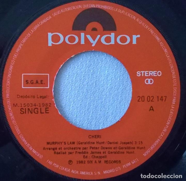 Discos de vinilo: Cheri, Murphys Law, La Ley De Murphy, Polydor-20 02 147 - Foto 3