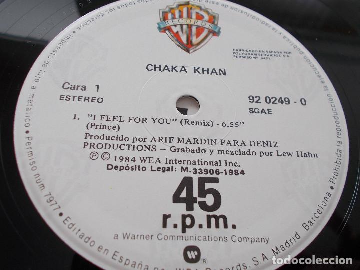 Discos de vinilo: CHAKA KHAN. I FEEL FOR YOU. - Foto 3