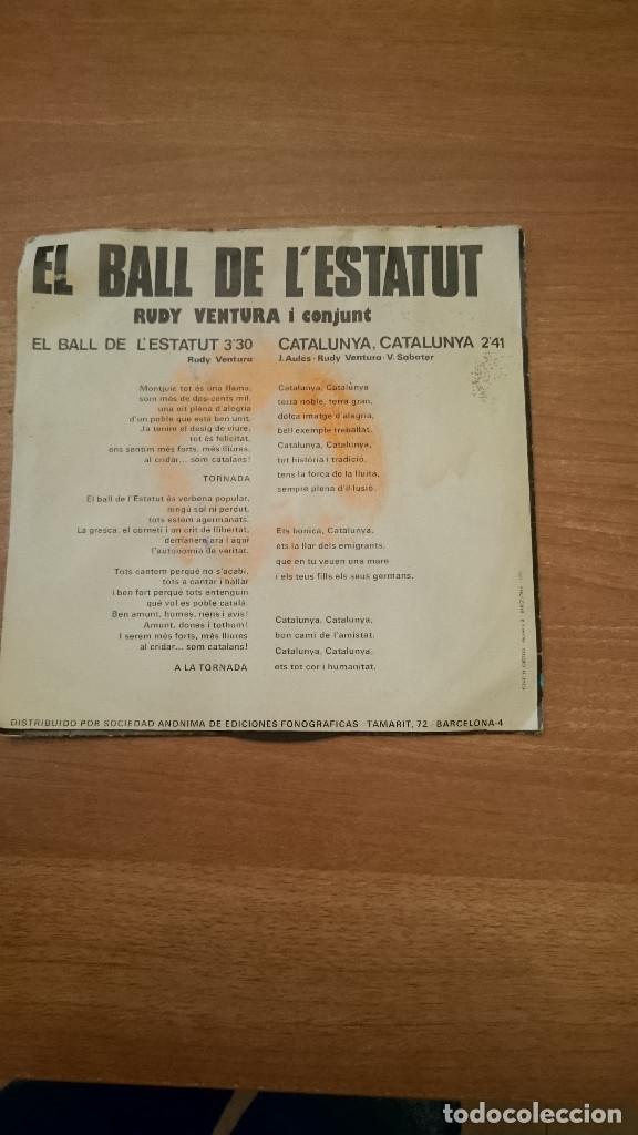 Discos de vinilo: DISCO EL BALL DE L&acute;ESTATUT - Foto 2