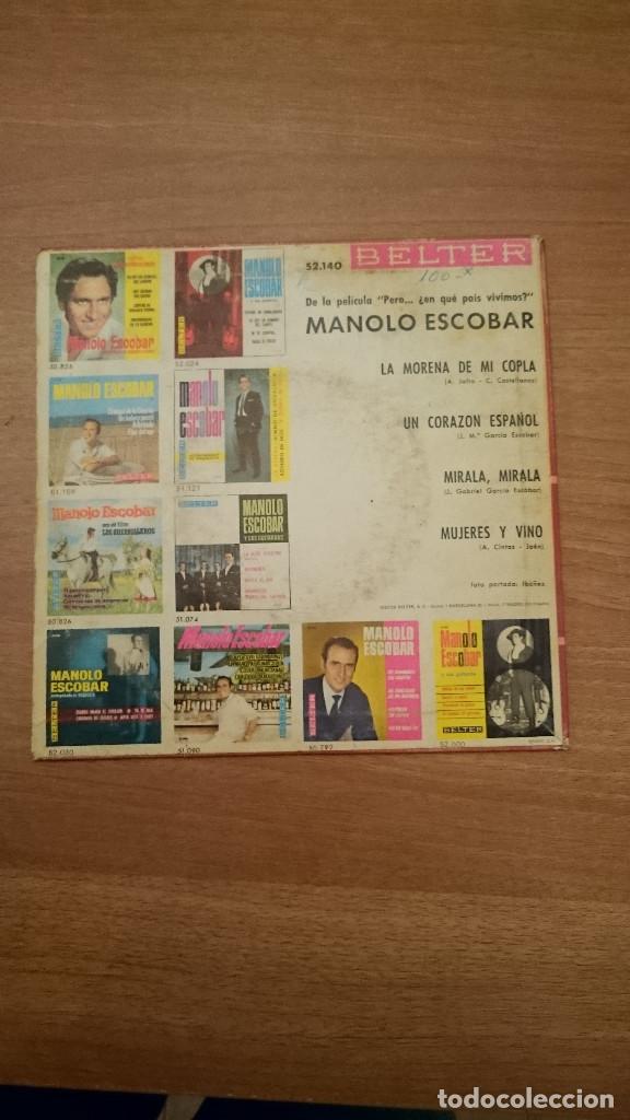 Discos de vinilo: DISCO MANOLO ESCOBAR - Foto 2