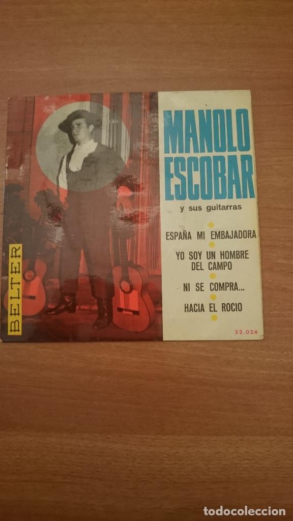Discos de vinilo: DISCO DE MANOLO ESCOBAR Y SUS GUITARRAS - Foto 1