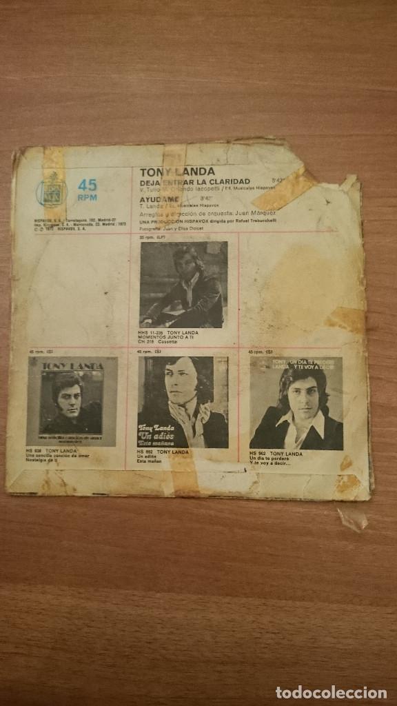Discos de vinilo: DISCO DE TONI  LANDA - Foto 2