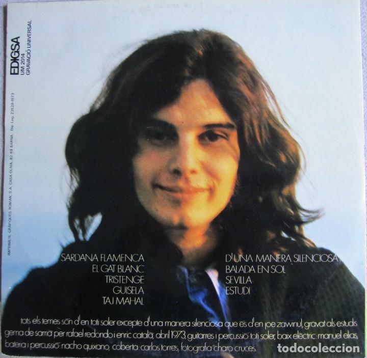 Discos de vinilo: TOTI SOLER: TOTI SOLER (EL GAT BLANC) - Foto 2